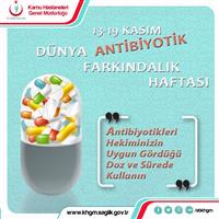 13-19 Kasım Dünya Antibiyotik Farkındalık Haftası